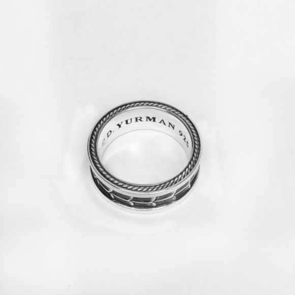 David Yurman Men's Sterling Silver Ring | SZ9 - Picture 3 of 5
